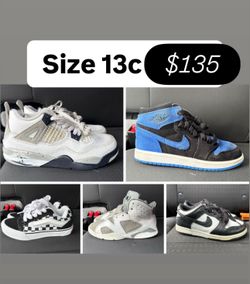 Jordan’s Nikes vans size 13c toddlers