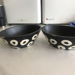 Painted Wooden Bowls