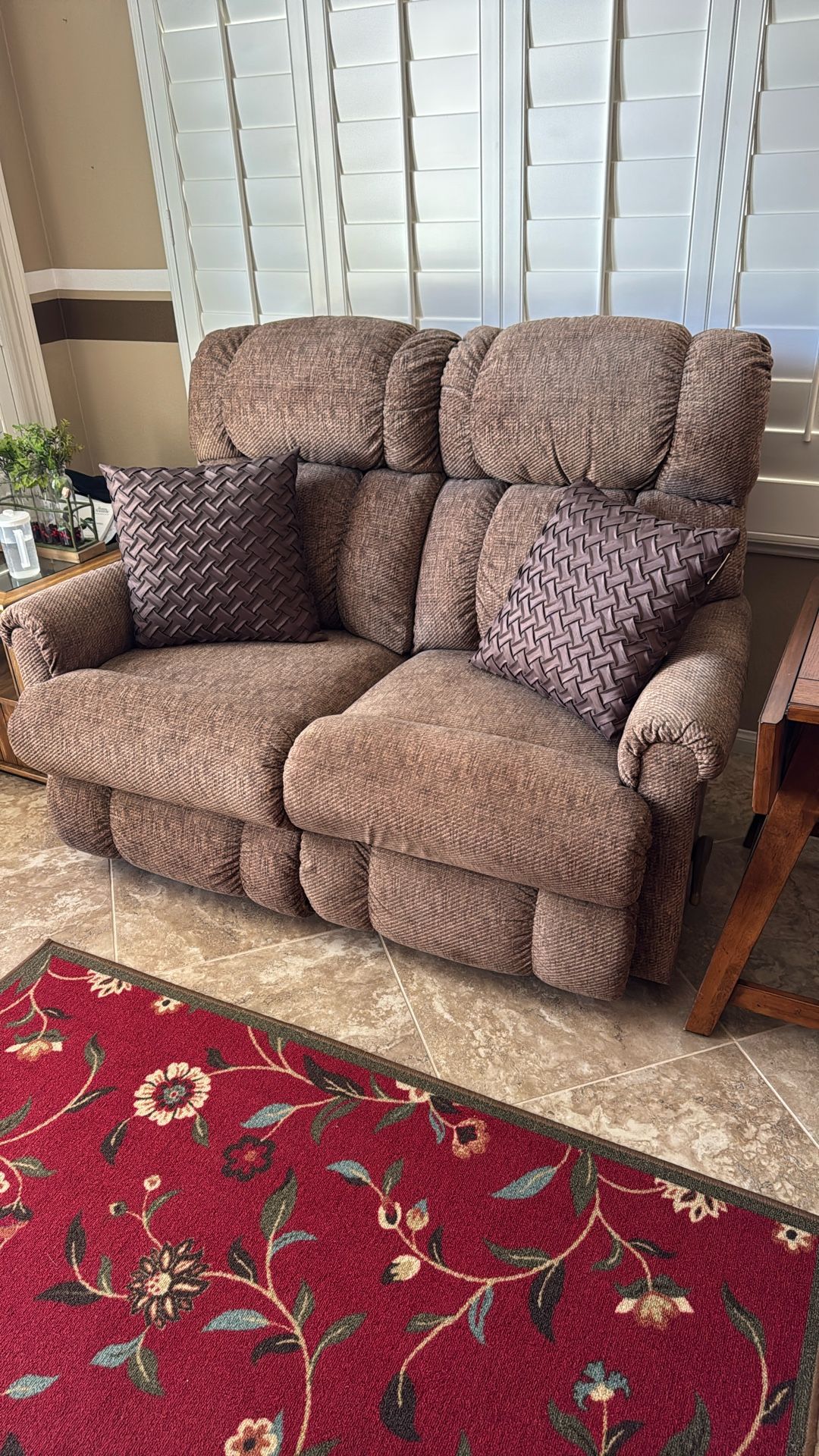 Lazy boy Wall hugger Loveseat