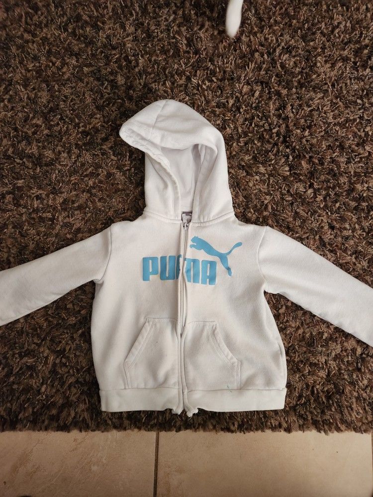 Kids Puma Zip Down Hoodie