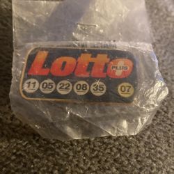 Vintage 80’s  Washington Lotto Pin Wrapped In Plastic 