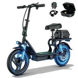 NEW SEALED UNOPENED ELECTRIC SCOOTER 500W WITH SEAT 22mph TOP SPEED