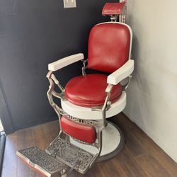 Barber Chair Red