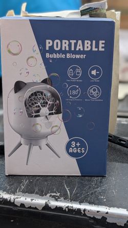 Bubble Machine, Automatic, Rotatable, Rechargeable