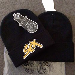Chrome CH Beanies Hearts Logo Trapstar Travis Scott Black Leather Cross Silver Crosses Yellow Logo 