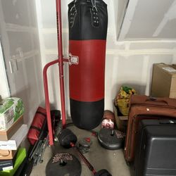 Boxing Punching Bag Set - $250- Like New, Hardly Used