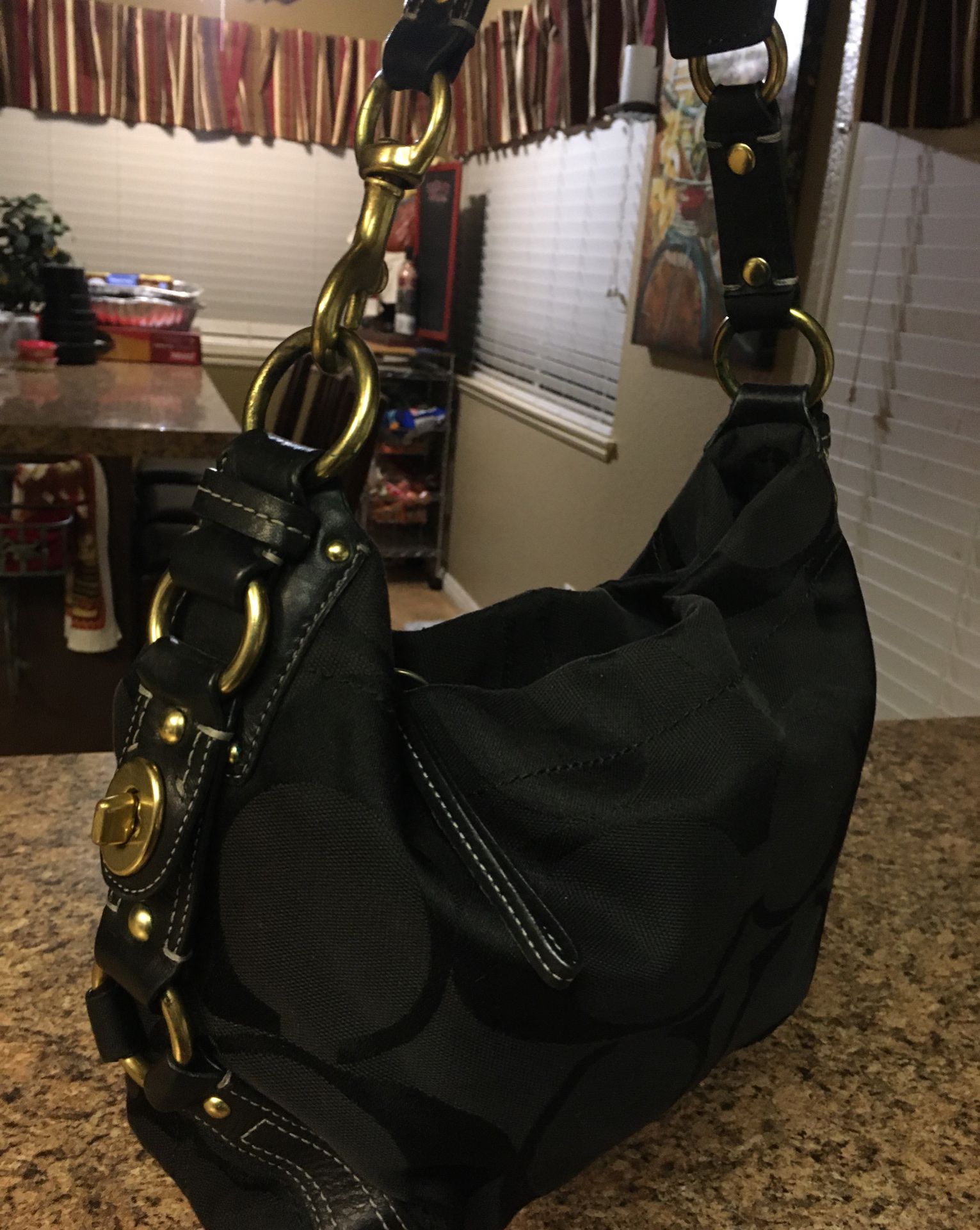 Coach black purse