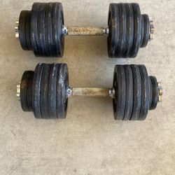 Dumbbells 100lbs.