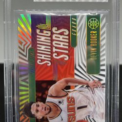 2019-20 Panini Illusions - Shining Stars Devin Booker #16 Green /5  BGS 9