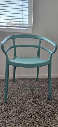 Set of 2 chairs light blue chairs