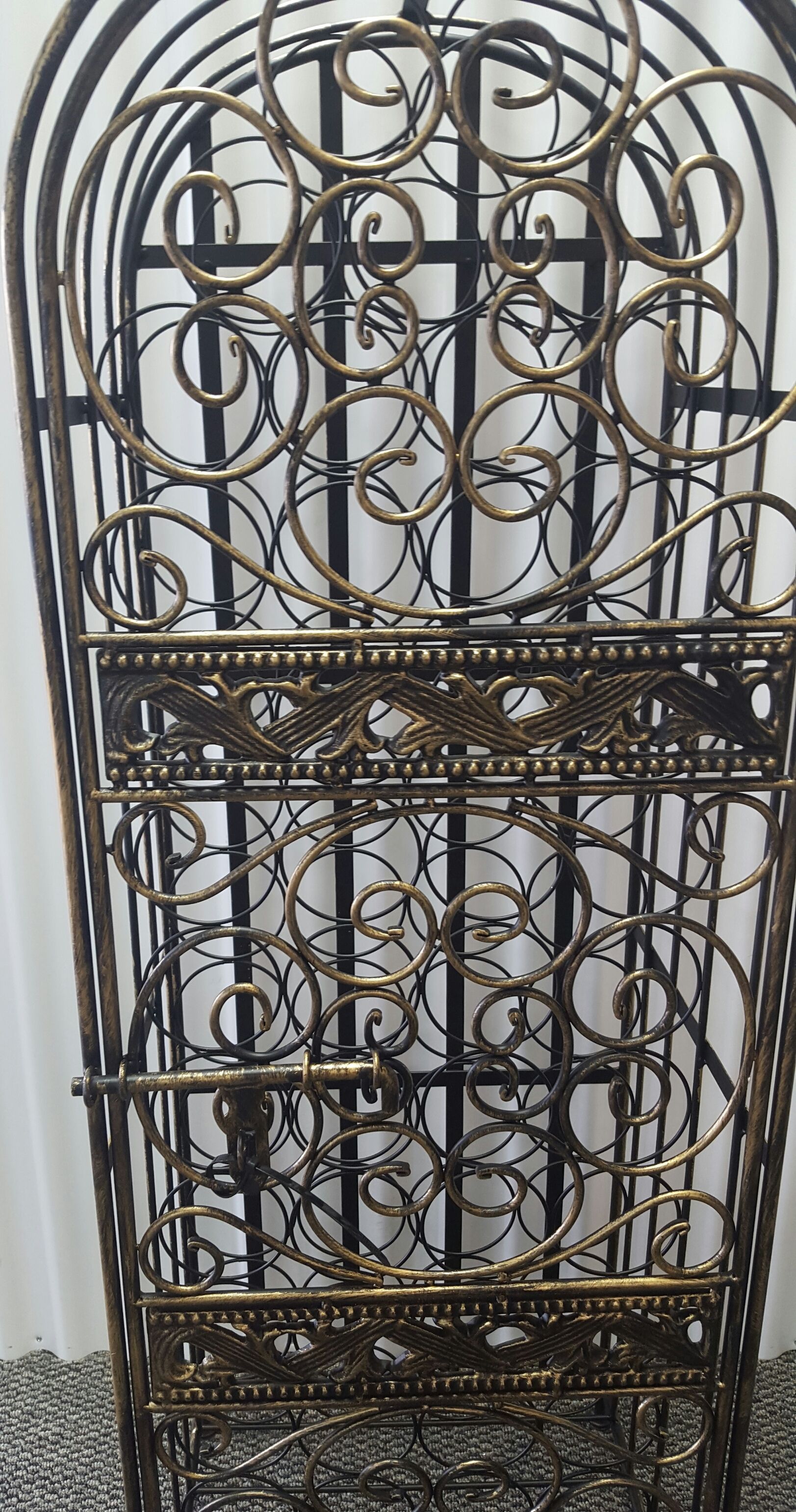 Renaissance wrought 2025 iron wine jail