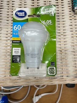 Great Value LED Light Bulb 60W GU24 Base