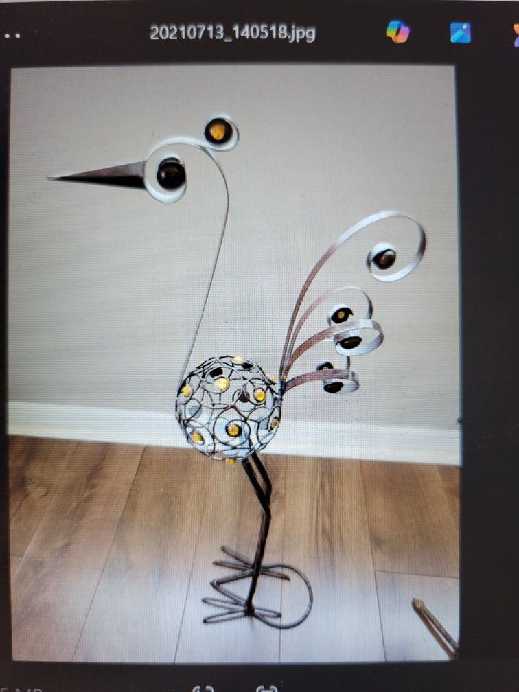 Metal Bird Sculpture 