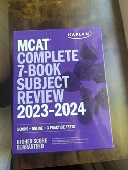 Kaplan MCAT Complete 7-Book Subject Review 2023–2024 + Official GRE Super Power Pack
