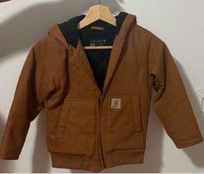 Carhartt Kids Insulated Active Hooded Zip-Up Jacket with Hat