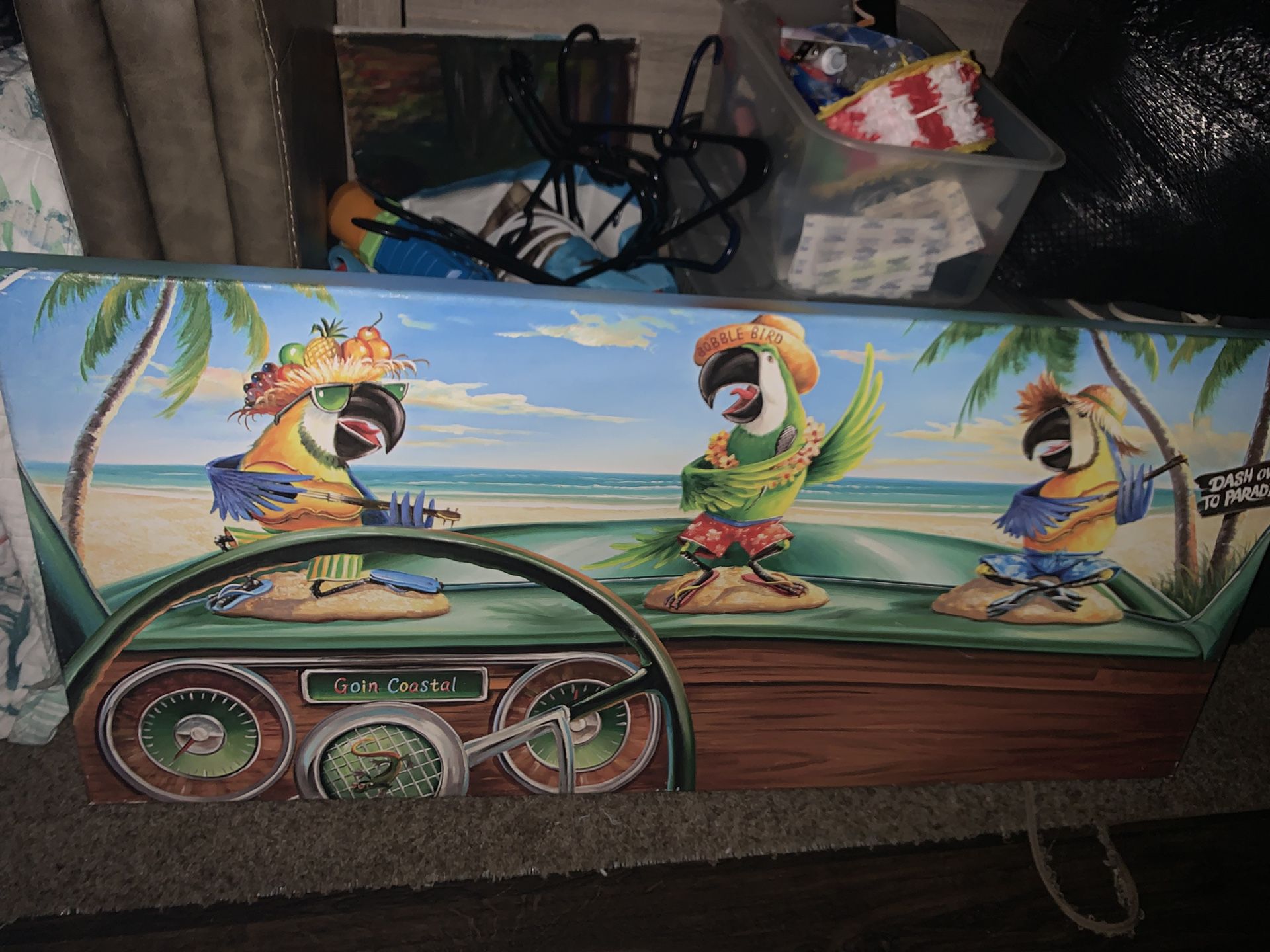 Parrot Margarita Ville Painting