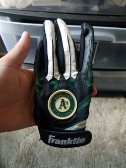 Oakland A's left hand glove