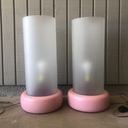 Vintage mid century modern designer table lamps