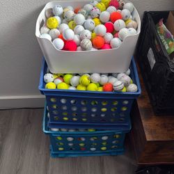 Many golf balls 
