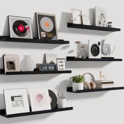 Floating Shelves 6 Black New/open Box