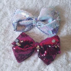 Jojo Siwa Large Sequin Bows New