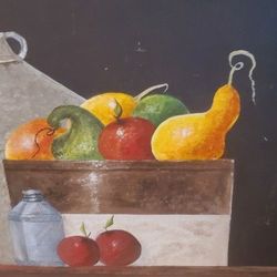 Still Life Harvest Oil Painting