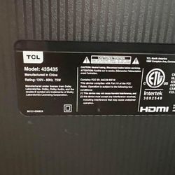 TLC 43in 4k UHD Smart Tv