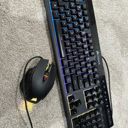 Corsair K55 RGB Pro Gaming Keyboard And K65 Gaming Mouse 