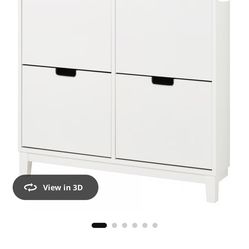 IKEA STALL Shoe Cabinet Storage (White)