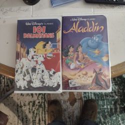 Aladdin 101 Dalmatians VCR Tapes