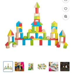 75 Multi-Colored Wooden Blocks