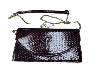 Christian Louboutin Loubi54 Purple Purse / Handbag