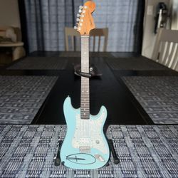 Tom Delonge Signed Mini Guitar