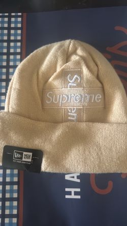 Beige Supreme Beanie FW20