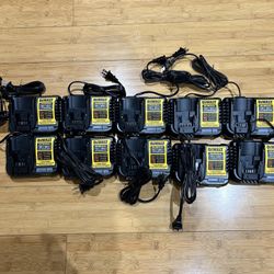 Brand New Dewalt 20Vmax Dual Chargers 20V-12V  10 Pcs