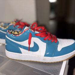 Nike Air Jordan 1 Low Barcelona Cyber Sneaker 