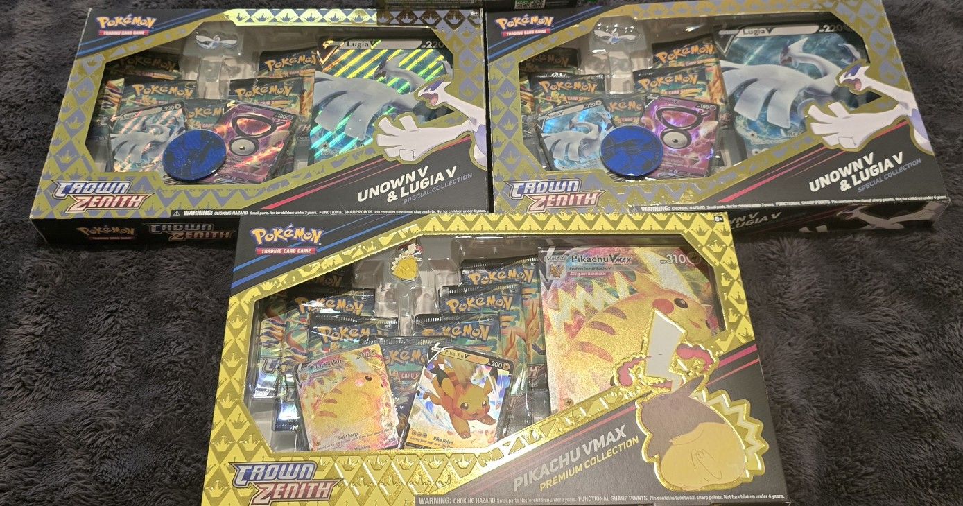 Pokemon Crown Zenith Collection Boxes