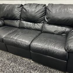 3 Seat Reclining Leather Sofa