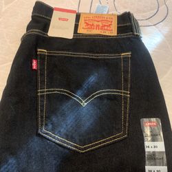 Men Levi’s Dark Blue Jeans 514 36/30