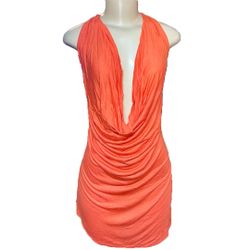 Love Crazy orange shirt/dress 2X