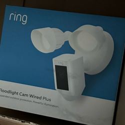 	Ring - Floodlight Cam Plus Outdoor Wired 1080p Surveillance Camera - White