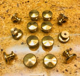 Polished brass cabinet knobs