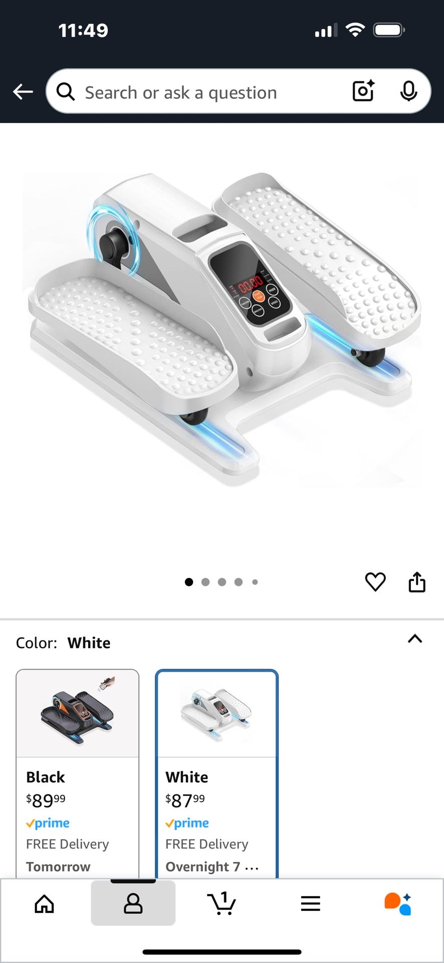 Under table Elliptical