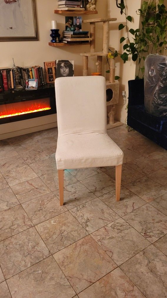 2 White IKEA DINNING CHAIRS