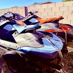 2016 Sea Doo Spark 900 (90 Hp) 2-3 Passenger Less Than 100 Hrs With Zieman Trailer 