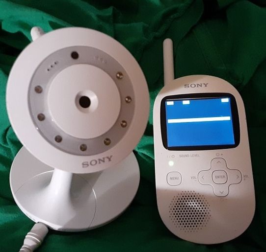 Newer Sony Video Nursing Monitor (Surveillance) Night Vision Sound Rechargeable Home Station.R