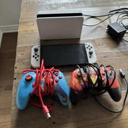 Oled Switch With 5 Games 