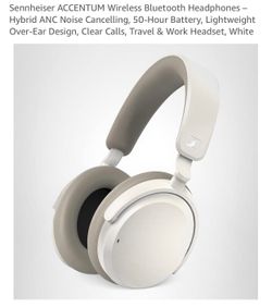 Sennheiser Accentum Wireless Bluetooth Headphones White New in Box