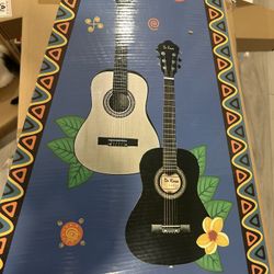 Guitars Brand New Natural And Black 36”classic Nylon 