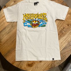 New White No Hours Shirt Size S 